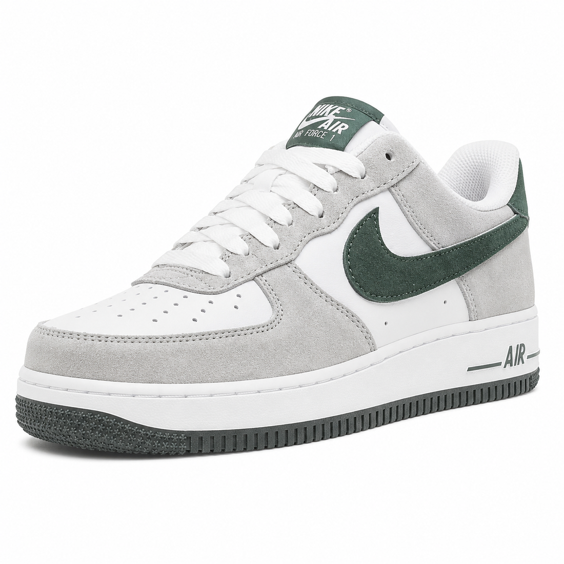 NIKE AIR FORCE-1-grey suede G