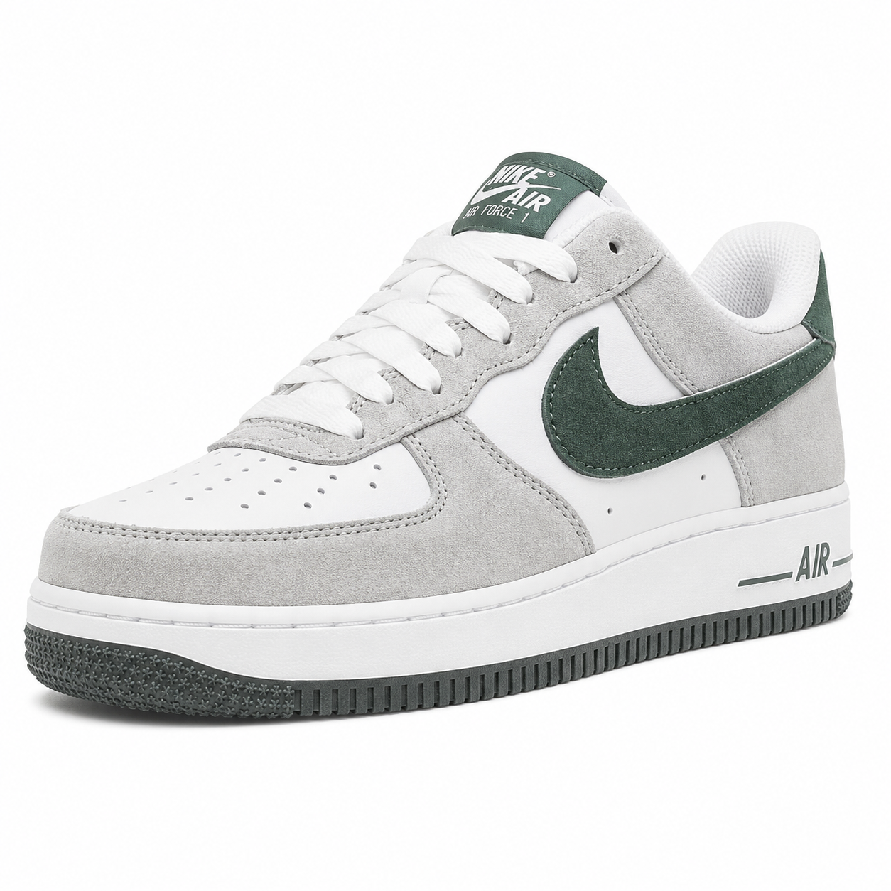 NIKE AIR FORCE-1-grey suede G