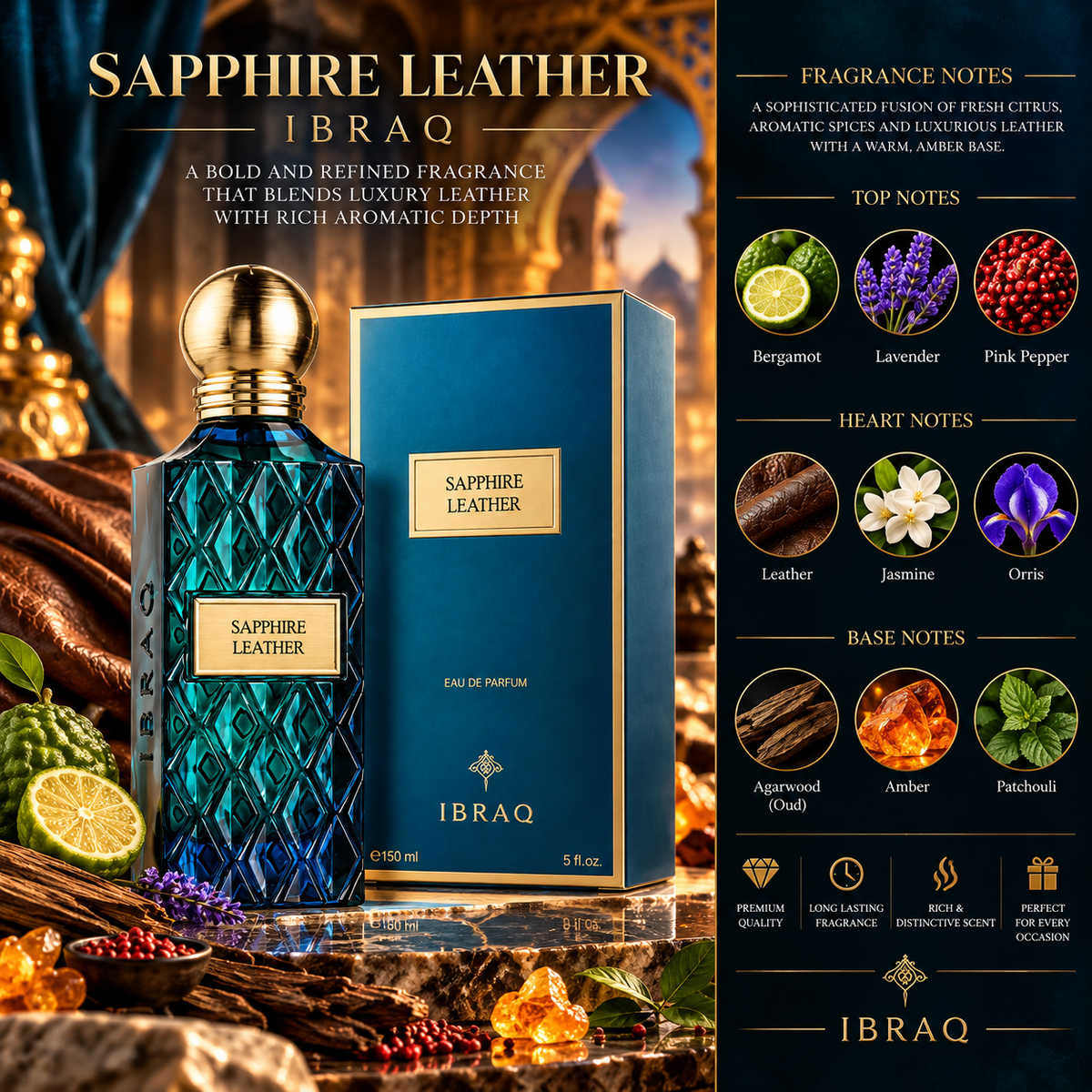 Sapphire Leather 150 ML