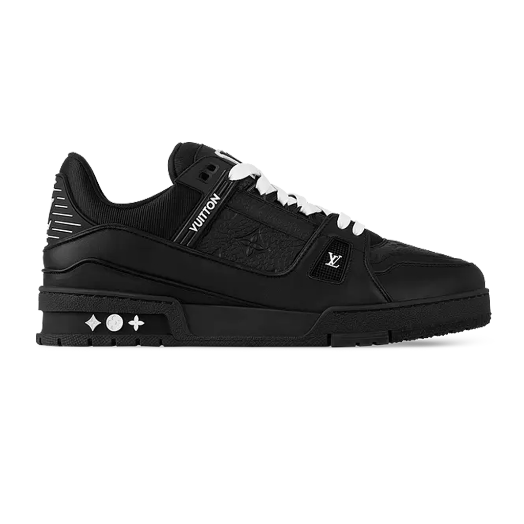 LV Trainer Sneaker triple black