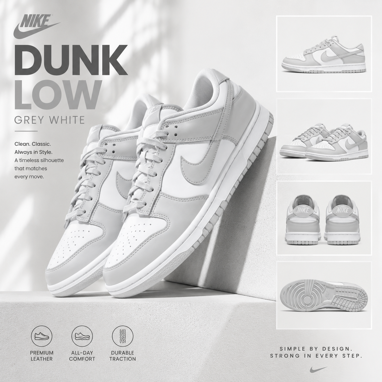 Nike SB Dunk grey fog