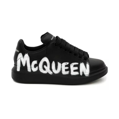 Alexander McQueen black-Graffiti-print