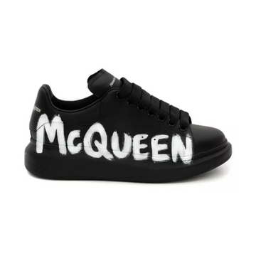 Alexander McQueen black-Graffiti-print