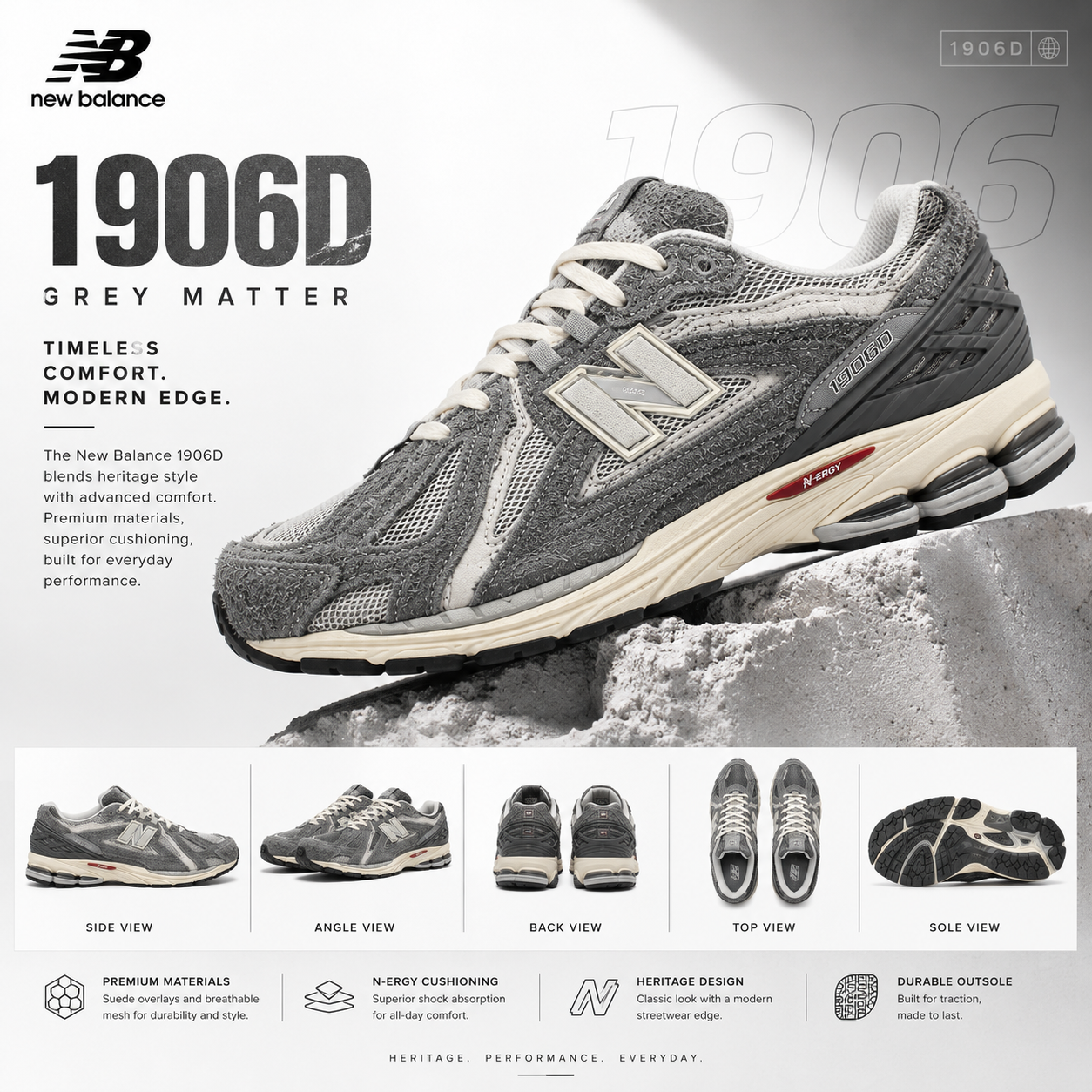 New Balance -1906 - grey