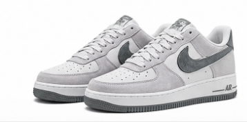 NIKE AIR FORCE-1-grey suede G