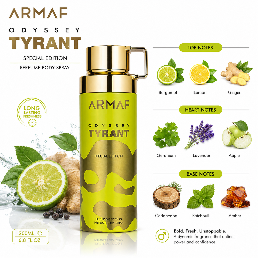 Armaf Odyssey Tyrant – Perfume Body Spray