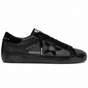 Golden Goose Super-Star trainer in triple black