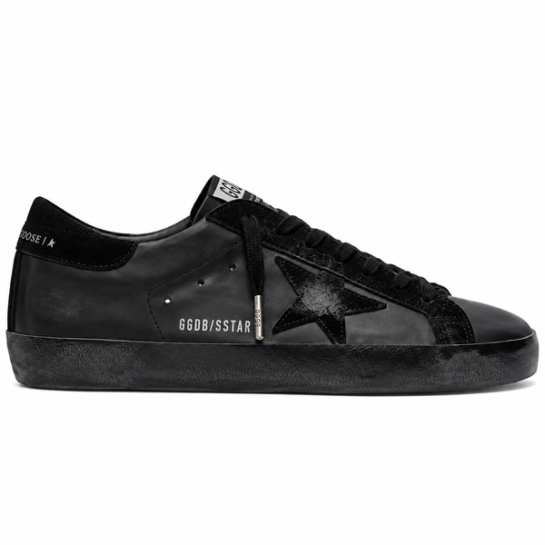 Golden Goose Super-Star trainer in triple black