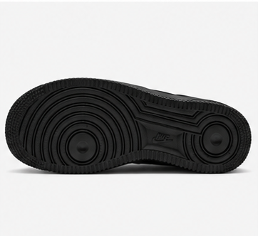 Nike air force black rope lace-red