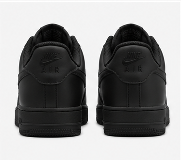 Nike air force black rope lace-red