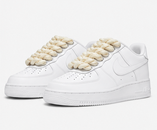 Nike air force white rope lace-beige