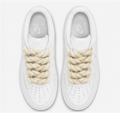 Nike air force white rope lace-beige