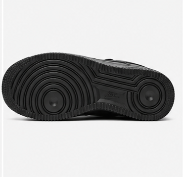 Nike air force black rope lace-black