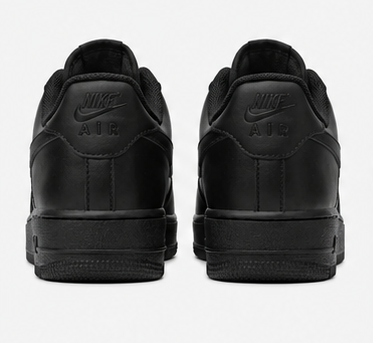 Nike air force black rope lace-black