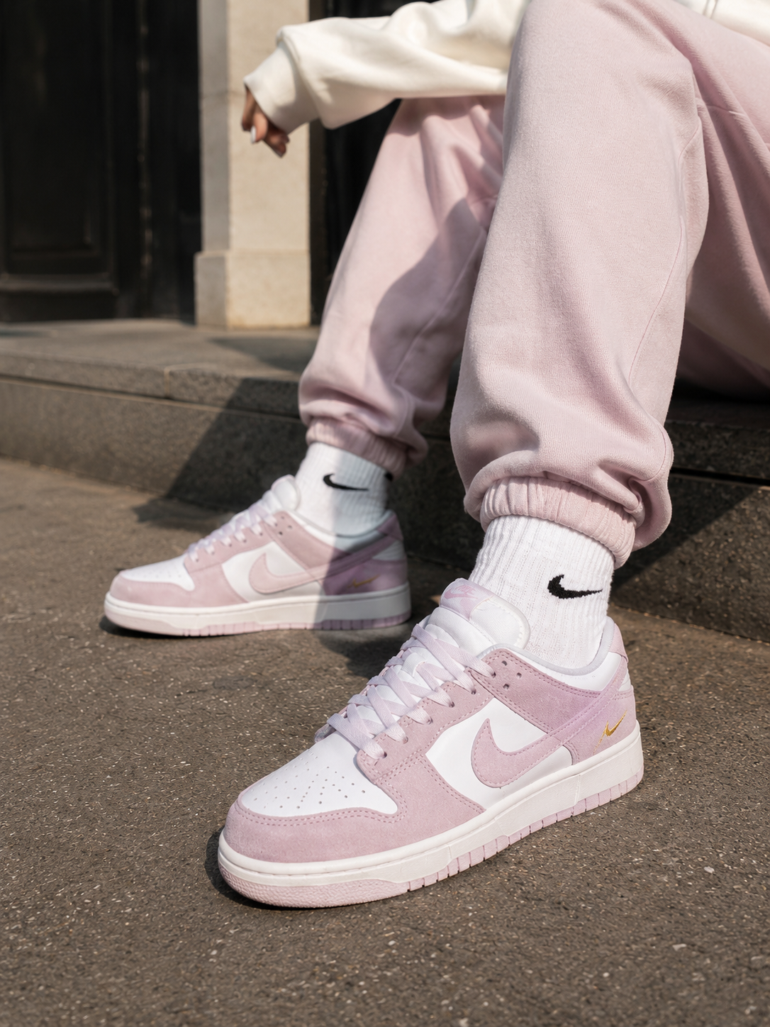 Nike Dunk Low Pink Suede