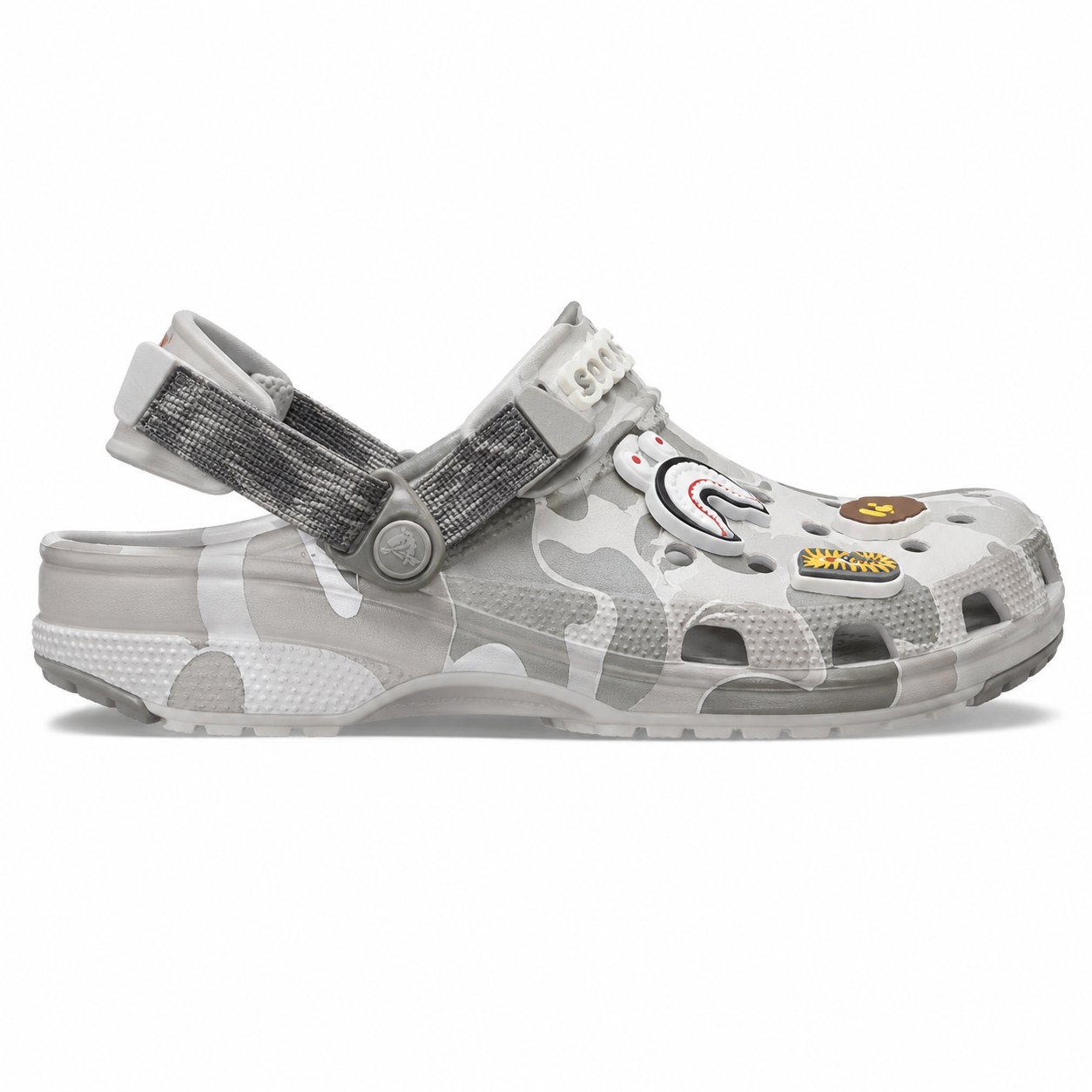 BAPE (Bathing Ape) x CROCS -grey Camo