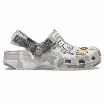 BAPE (Bathing Ape) x CROCS -grey Camo