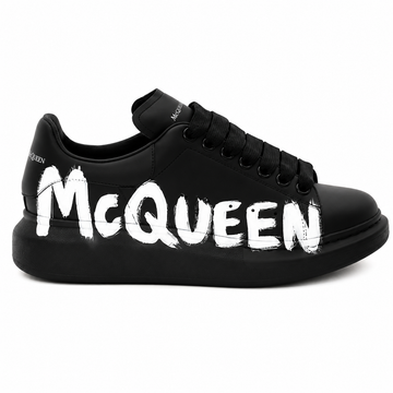 Alexander McQueen black-Graffiti-print