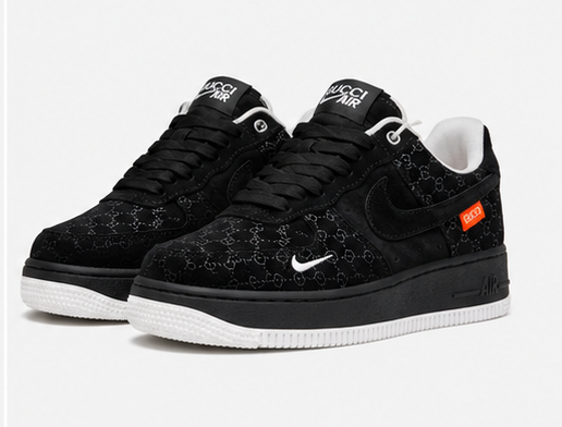 Nike air force 1 black Gucci edition