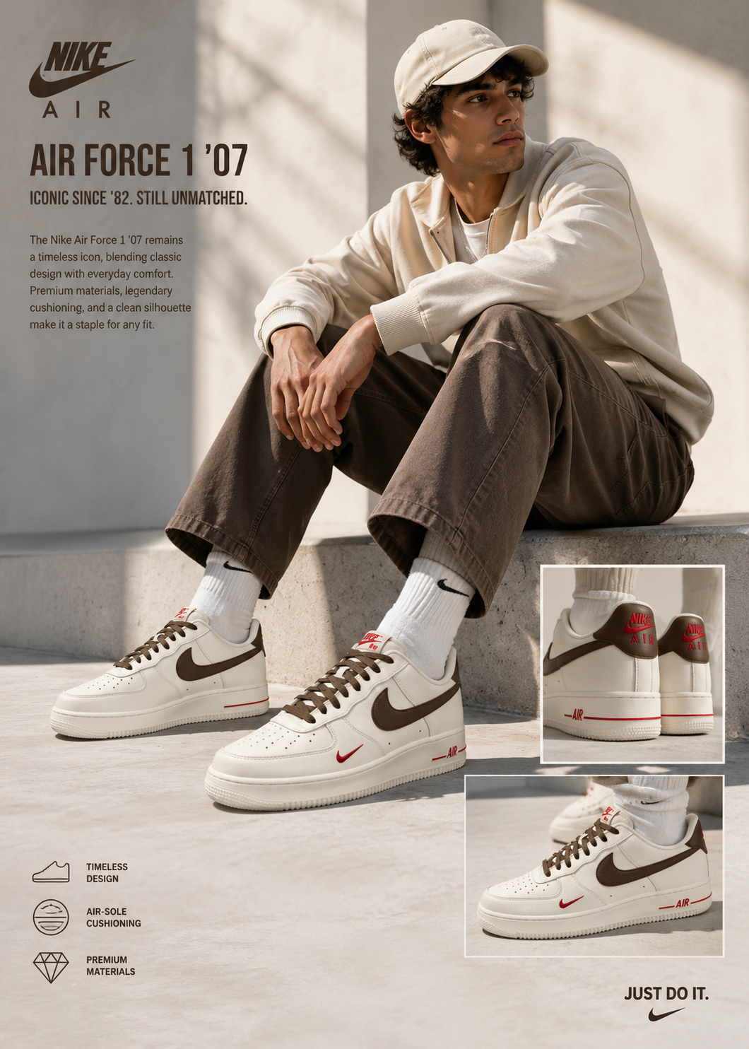 Nike Air Force Coffee-milk