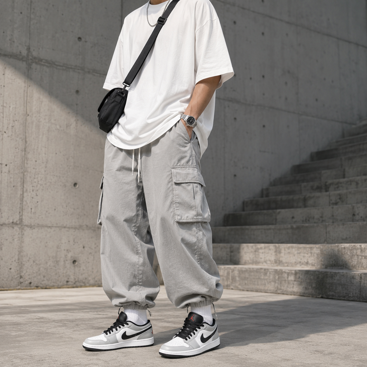 Nike air jordan 1 low smoke grey