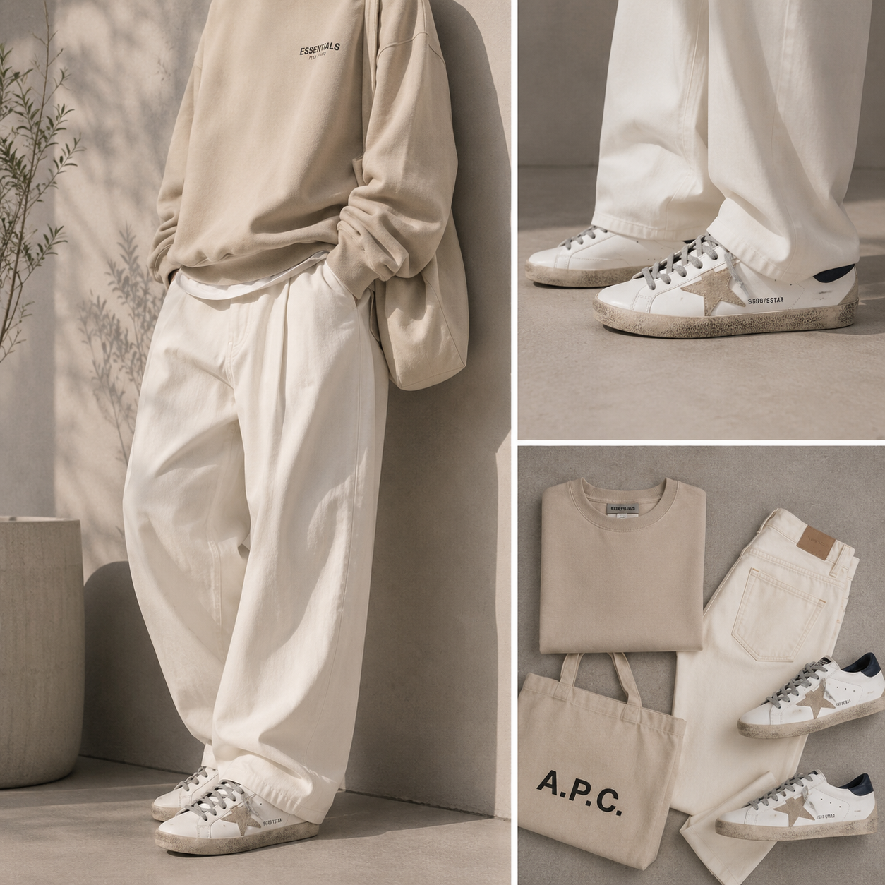 Golden goose Super-Star with suede star and blue heel tab
