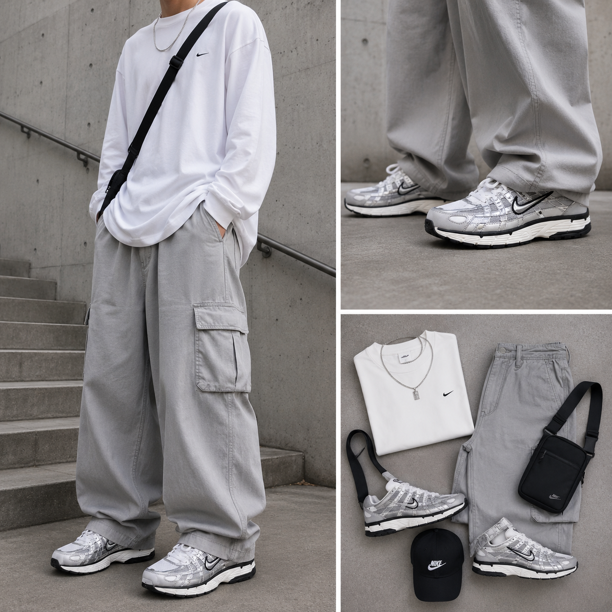 Nike p-6000 silver