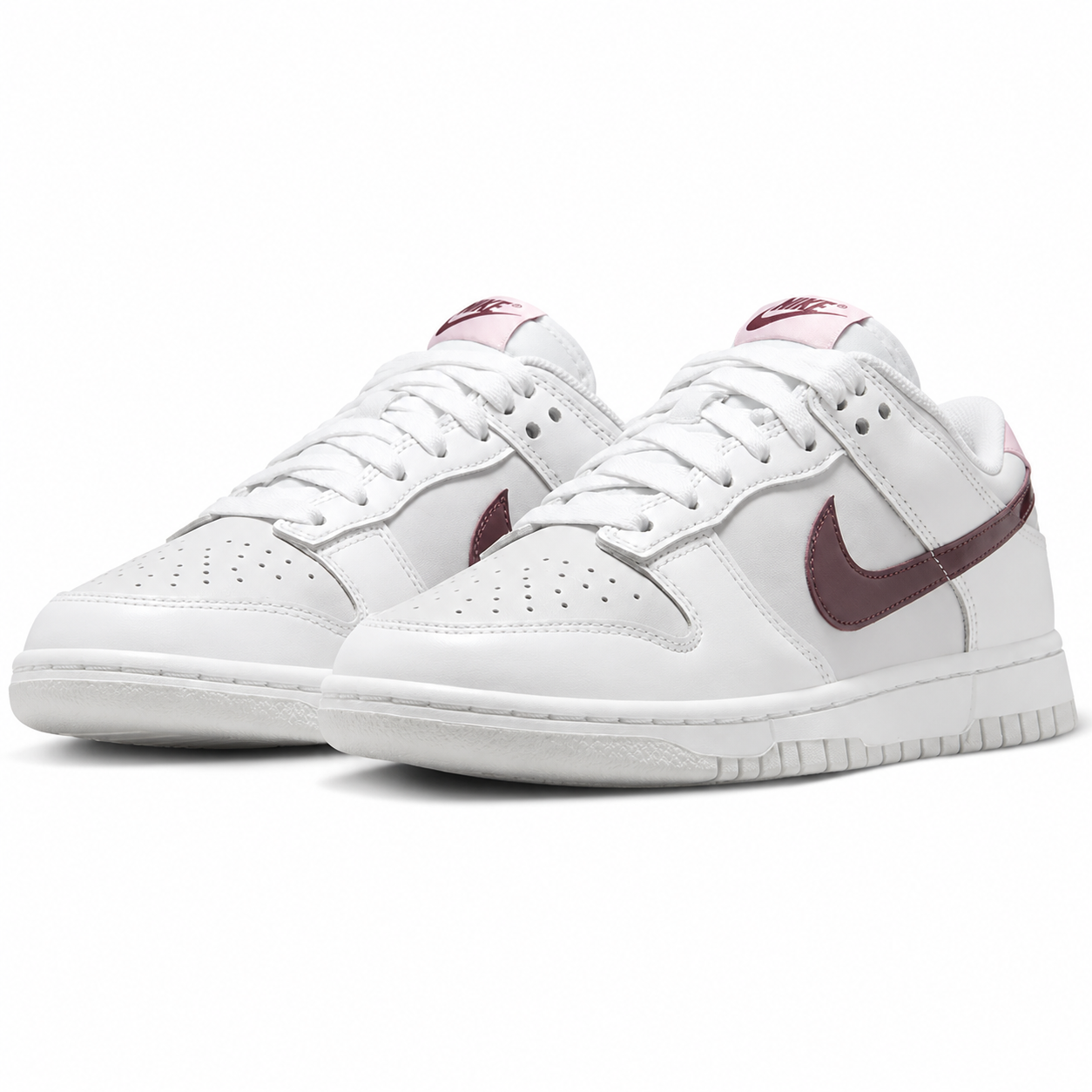 Nike Dunk Low White Burgundy