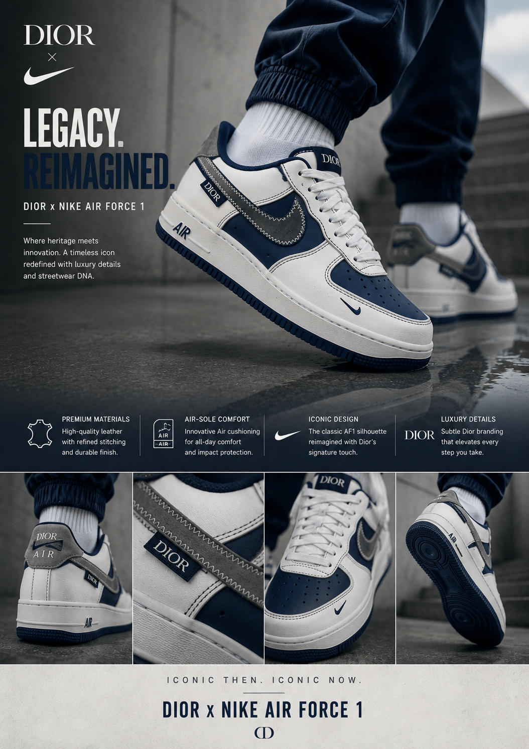 Nike air force 1 dior edition