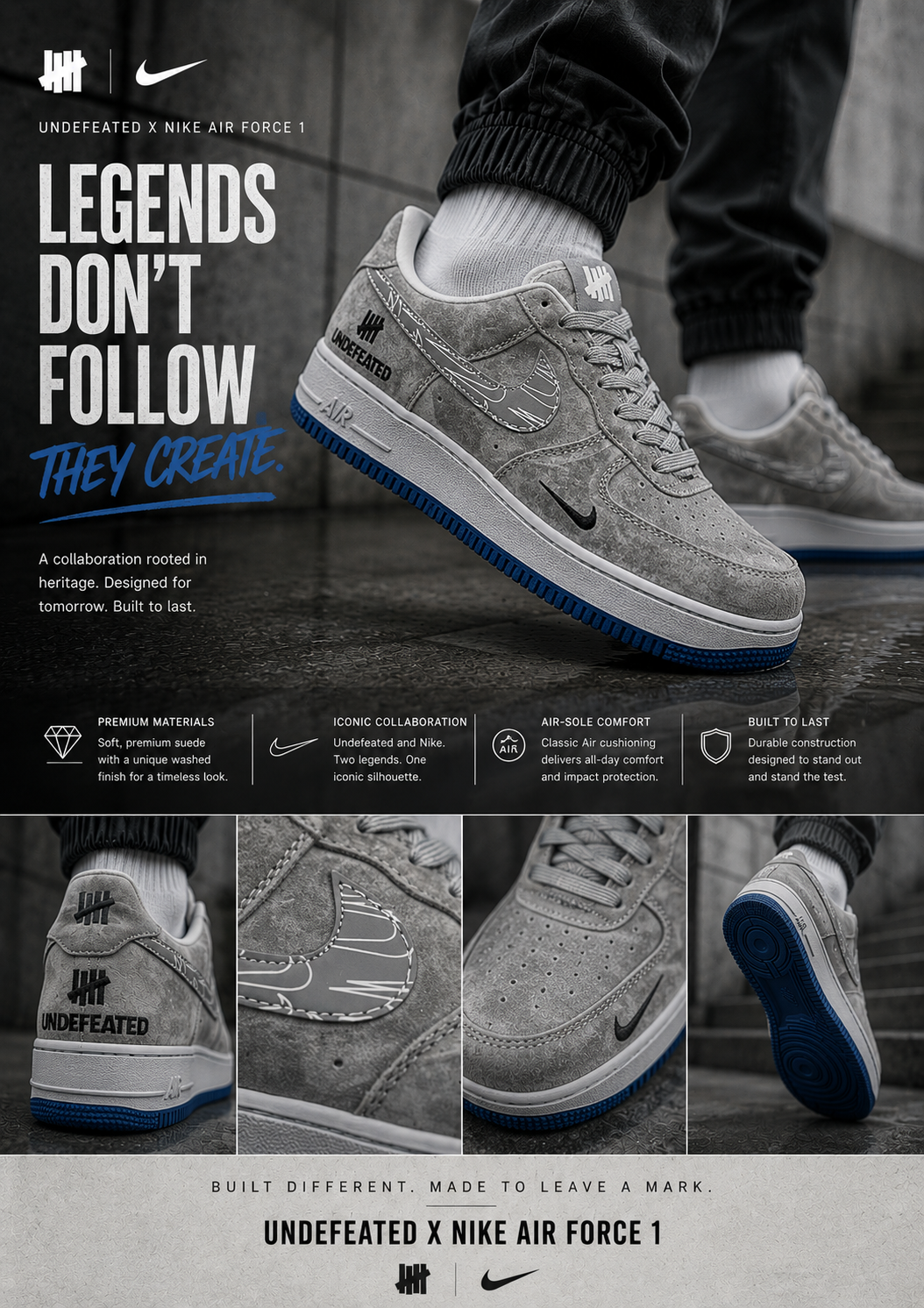 Nike AirForce1 x Undefeated