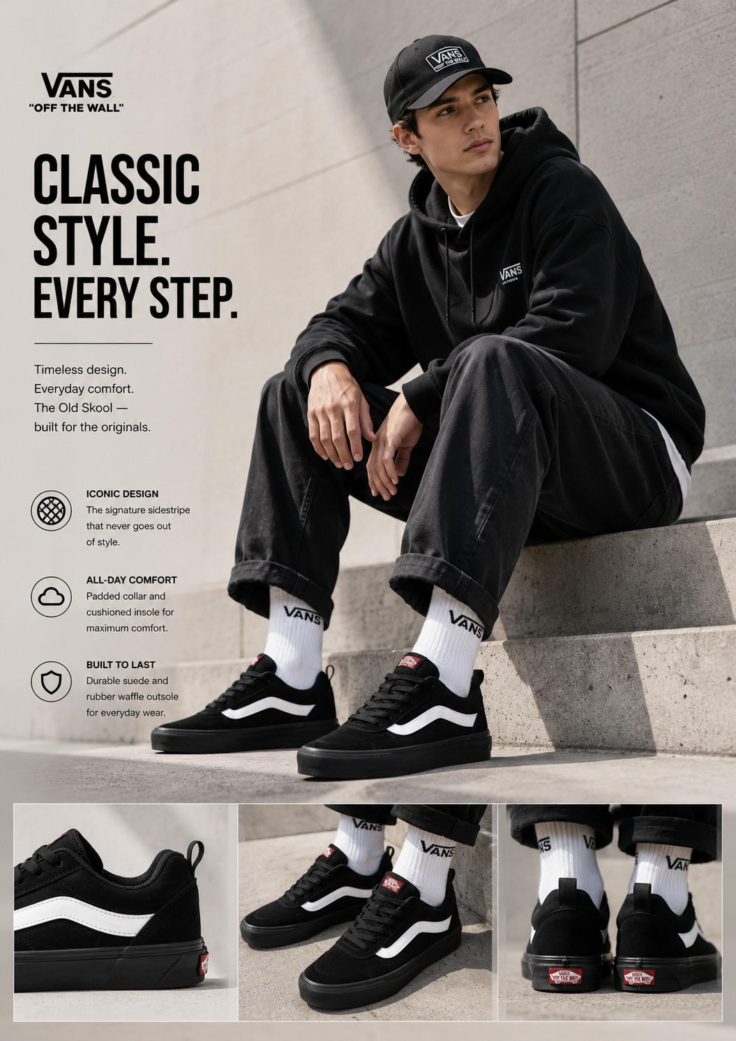 Vans knu Skool suede black