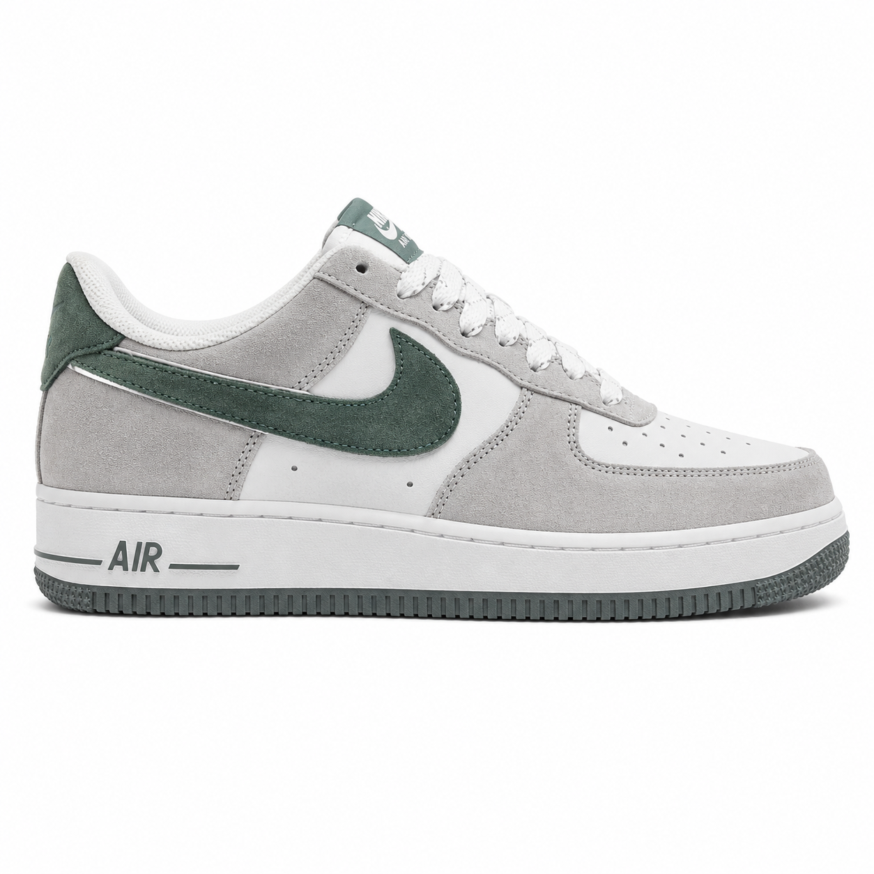NIKE AIR FORCE-1-grey suede G