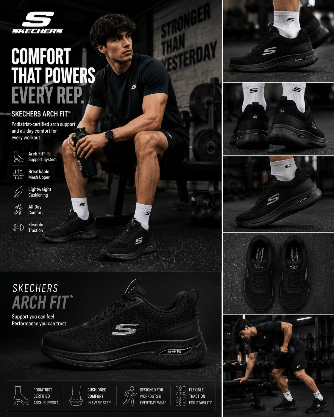 Skechers Arch Fit Black