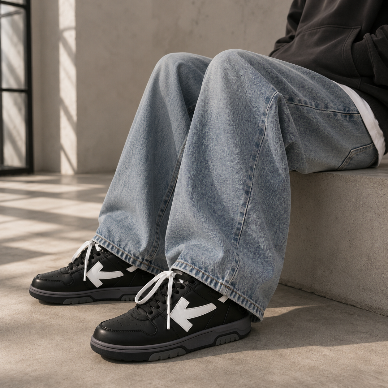 Off-white out of office-black sneaker