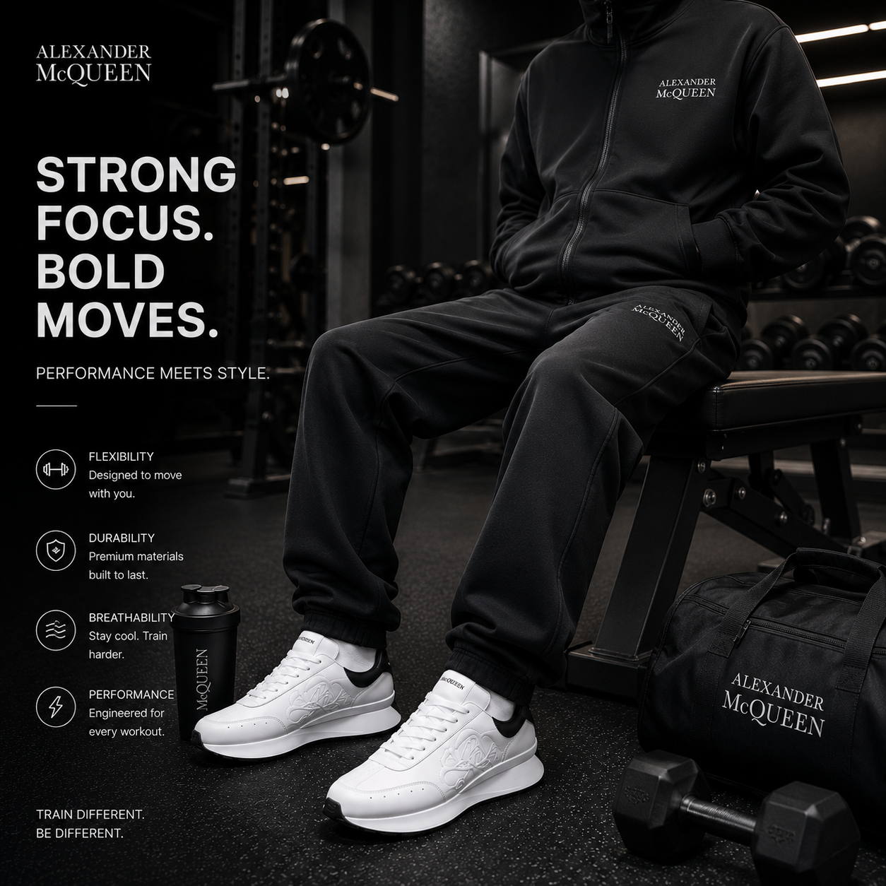 Alexander McQueen Sprint Runner leather