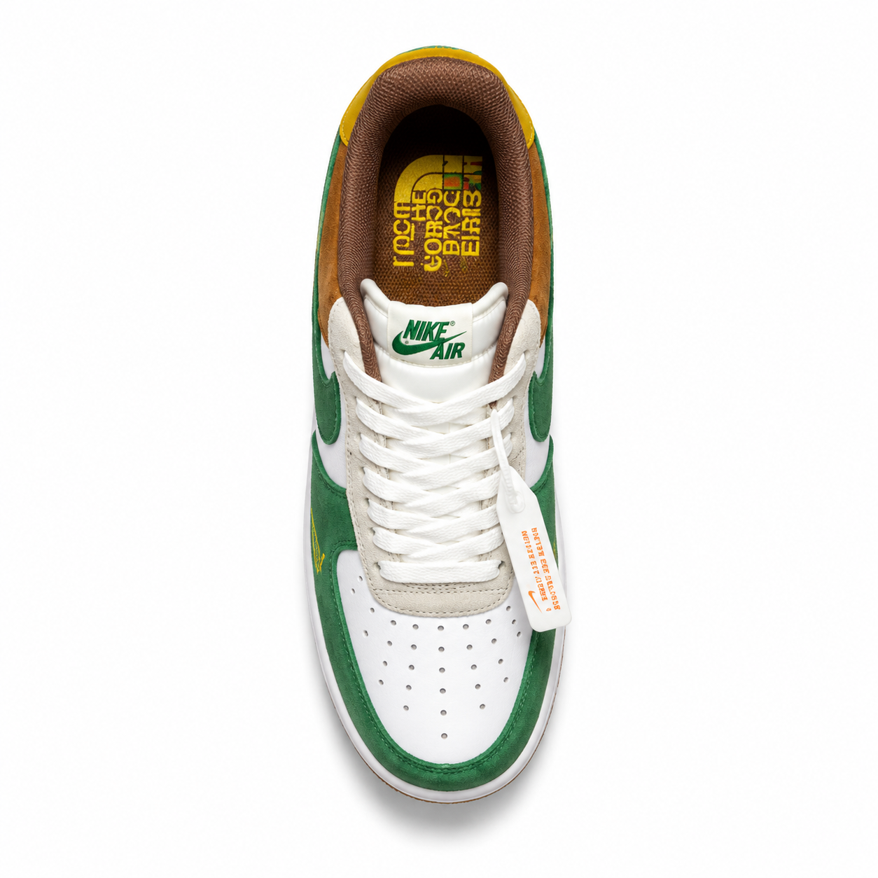 Nike air force 1 gucci & northface brown edition