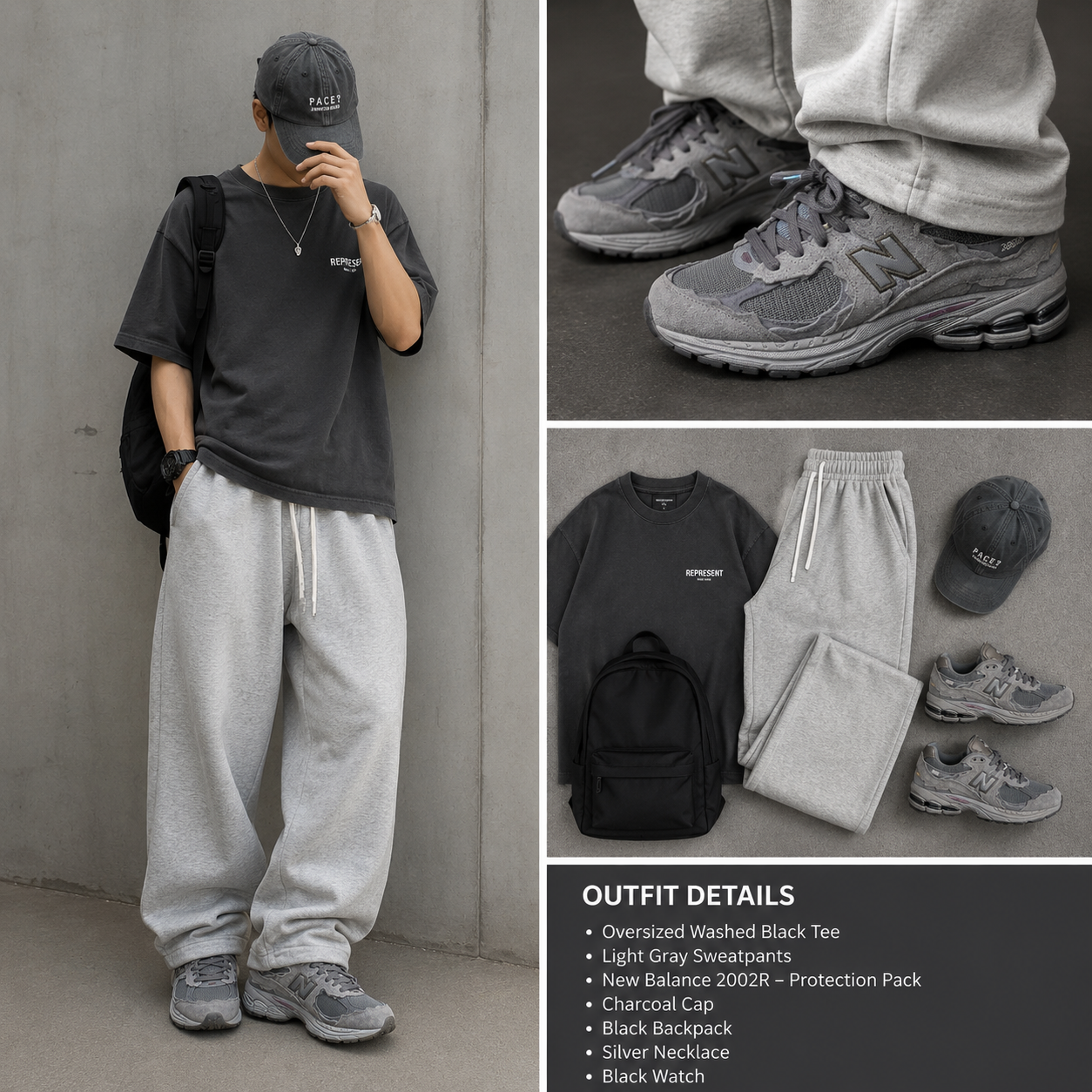 New Balance2002R dark grey