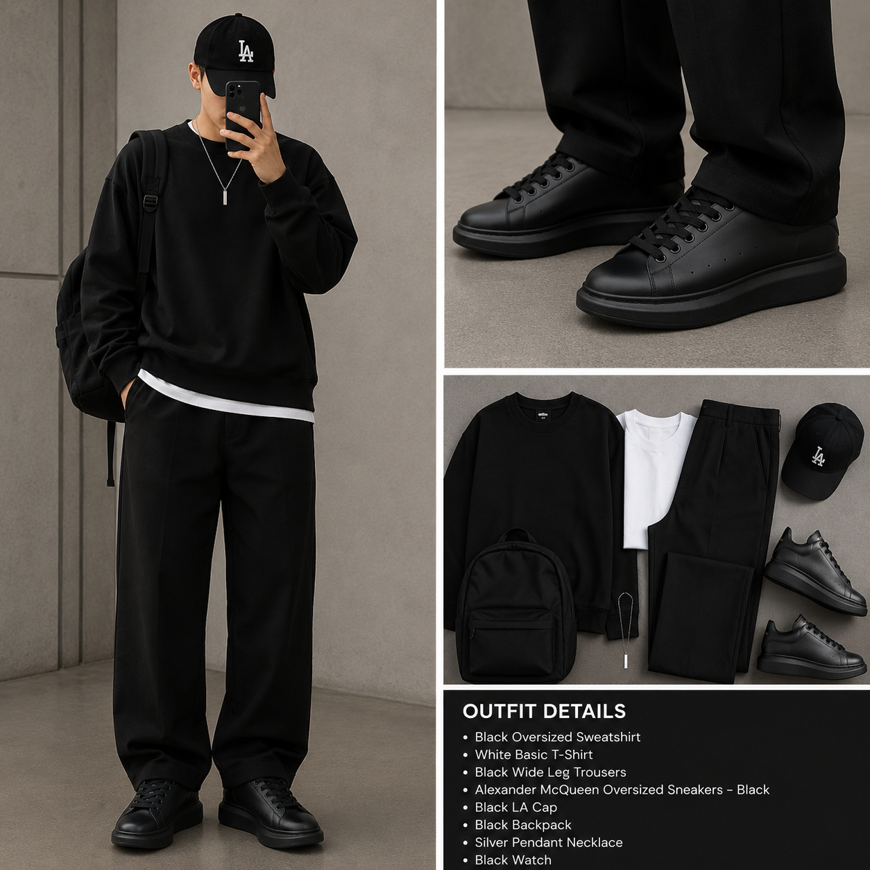 ALEXANDER MCQUEEN Sneakers Leather Black