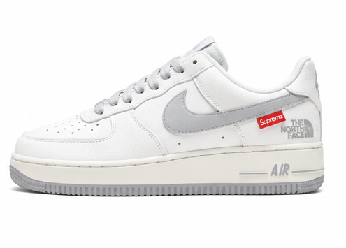 Nike Air Force Supreme x The North Face Off White Grey
