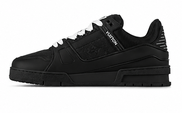 LV Trainer Sneaker triple black
