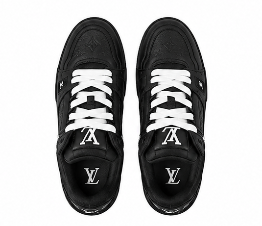 LV Trainer Sneaker triple black