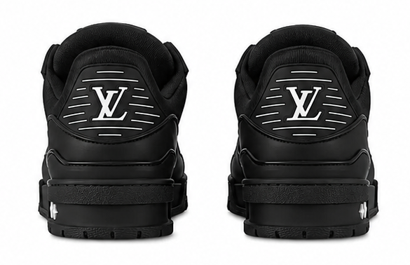 LV Trainer Sneaker triple black