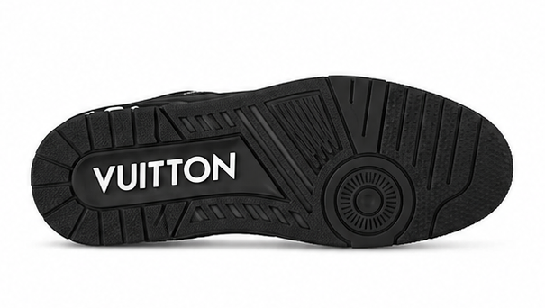 LV Trainer Sneaker triple black