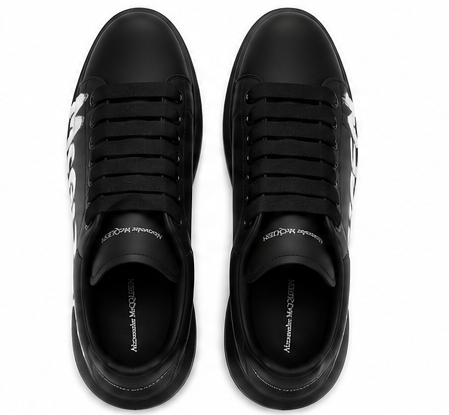 Alexander McQueen black-Graffiti-print