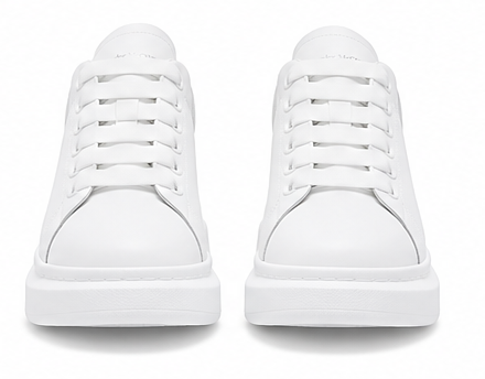 Alexander McQueen white-Graffiti-print