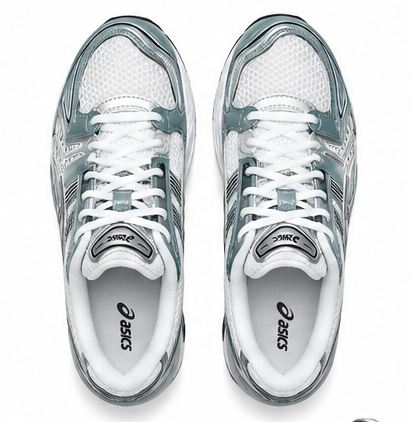 Asics white Fjord grey