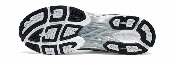 Asics white Fjord grey