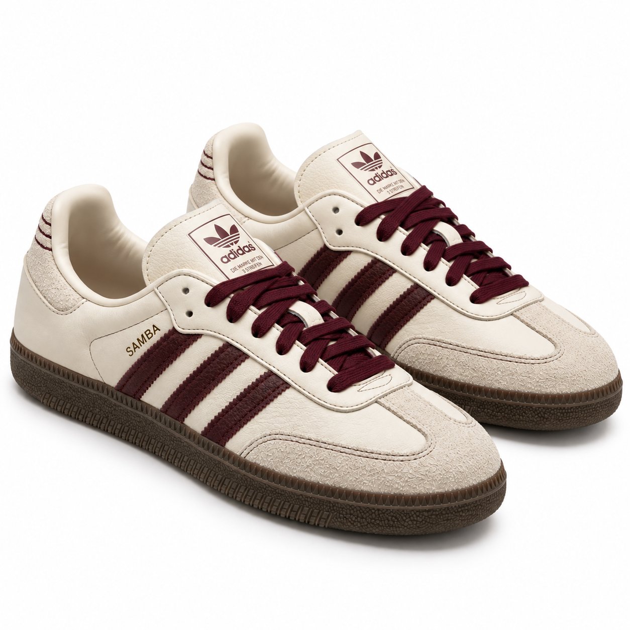 adidas Samba OG Wonder White Maroon