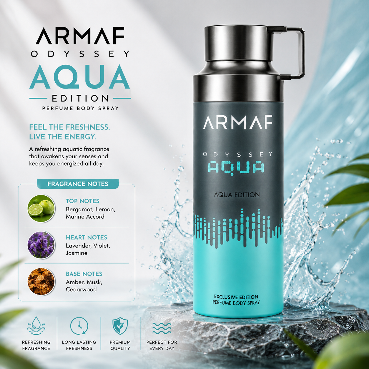 Odyssey Aqua Body Mist Armaf