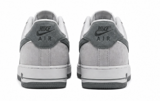 NIKE AIR FORCE-1-grey suede G